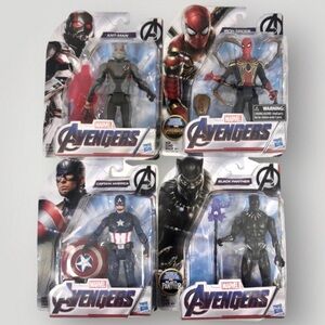 Marvel Avenger 2018 6” Action Figures Lot of 4! Antman, Spiderman, Cap America!